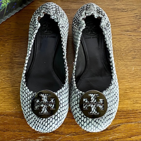 Tory Burch Shoes - Tory Burch Reva Snake Printed Flat